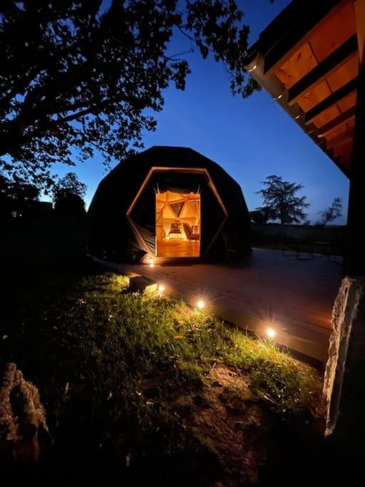 Dome Insolite Cedre Jacuzzi Et Petits Dejeuners Inclus Lagraulet-du-Gers エクステリア 写真