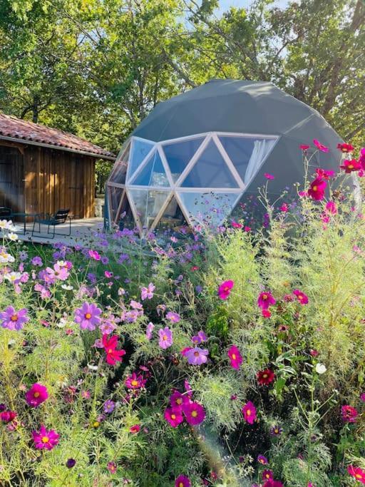 Dome Insolite Cedre Jacuzzi Et Petits Dejeuners Inclus Lagraulet-du-Gers エクステリア 写真