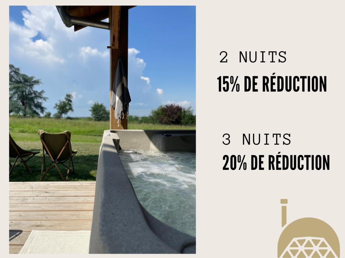 Dome Insolite Cedre Jacuzzi Et Petits Dejeuners Inclus Lagraulet-du-Gers エクステリア 写真